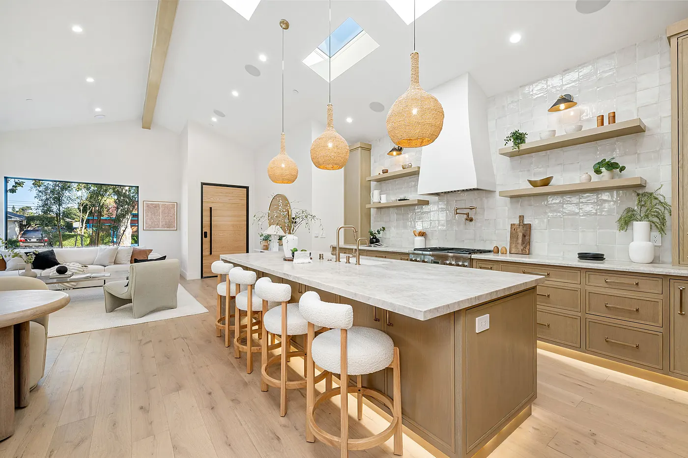 Open kitchen and dining renovation in Harrison, ID