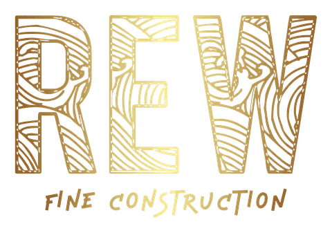 Rew Construction logo, custom home builder in Harrison, Idaho